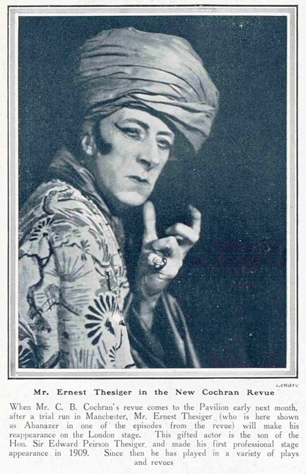 “Cochran’s Revue of 1926” Ernest Thesiger as Performer London Pavilion ...